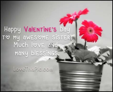 Happy Valentines Day Sister Quotes Shortquotescc