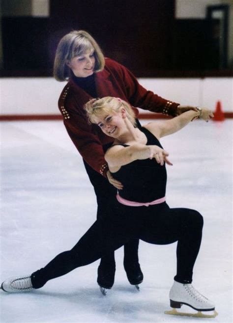 Tonya Harding With Her Coach Diane Rawlinson During A Practice Session At Clackmas Town Center