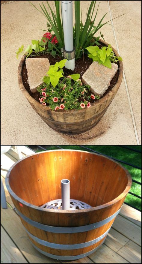 They go as high as $400, even at lowes… for an we're not too picky in this house. DIY heavy duty patio umbrella stand and planter in one! - 2019 - Patio Diy
