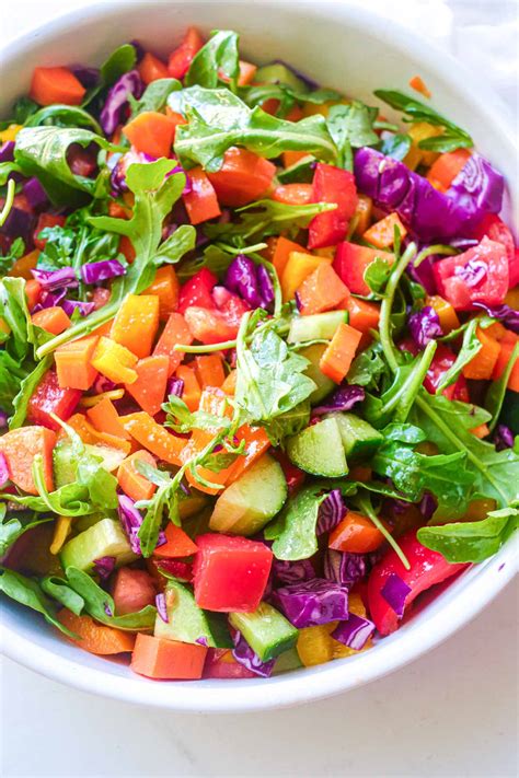 Chopped Rainbow Veggie Salad Recipes From A Pantry