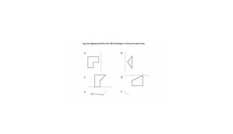 geometric reflection worksheet