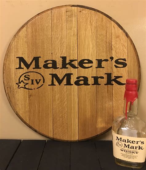 Makers Mark Bourbon Barrel Head Etsy