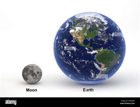 Moon And Earth Size Hi Res Stock Photography And Images Alamy