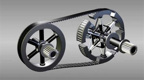 Continuously Mechanical Variable Transmission Cvt 3d Animation