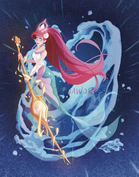 Ariel Little Mermaid Disney Image By Rinaworks 3259748