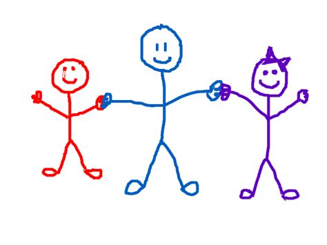 Stick People Holding Hands Clipart Best