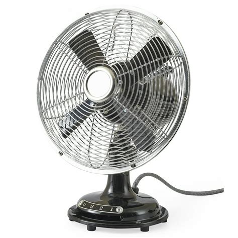 Better Homes And Gardens 8 Retro 3 Speed Metal Table Fan Black
