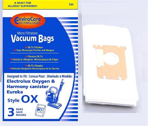 electrolux oxygen 3 canister bag