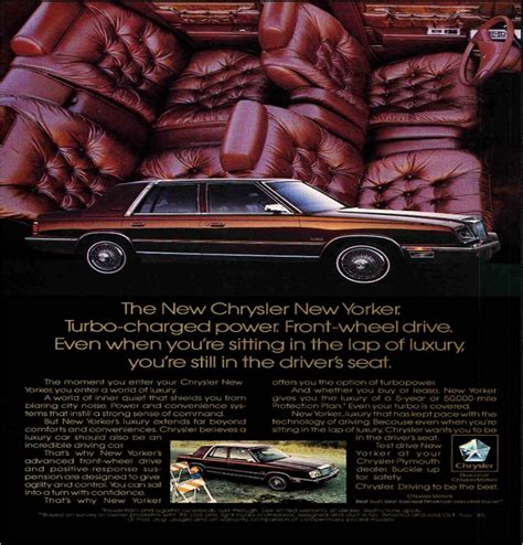 Chrysler New Yorker Ad Car Advertising Chrysler New Yorker Vintage