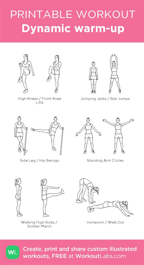 Dynamic Warm Up My Visual Workout Created At Workoutlabs Com Click
