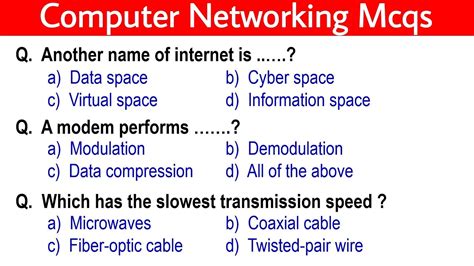 Part Computer Networking Mcqs Networking Mcq Questions And