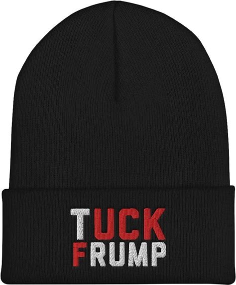 Tuck Frump Fuck Trump Anti Trump 2020 Election Beanie Black Generic Clothing