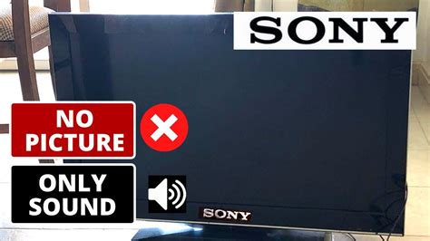 Make sure volume is not muted either on tv or cable box if being used and no. How To Fix SONY TV No Picture But Sound is Good || No ...