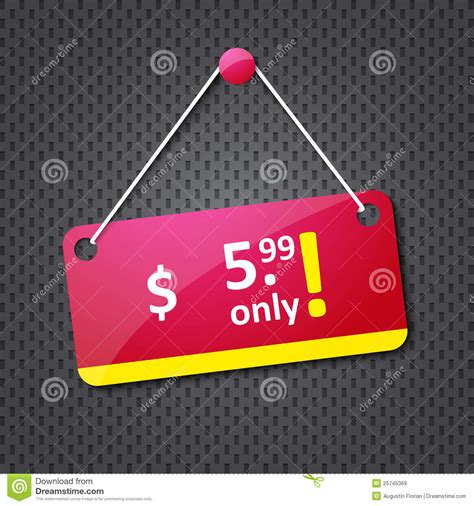 Advertising Hanging Price Tag Stock Vector - Illustration ...