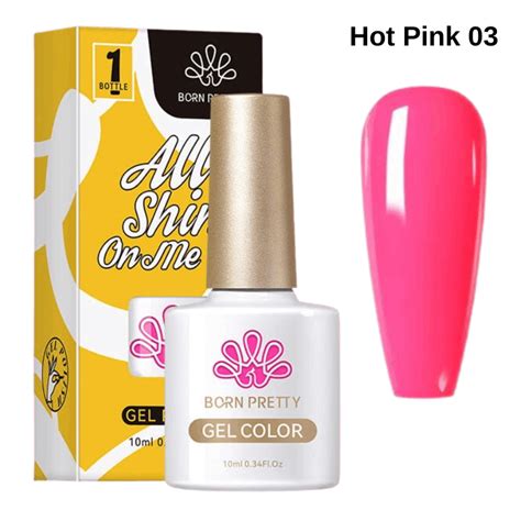 Esmalte Permanente Hot Pink 03 Born Pretty 10ml Creativa Store