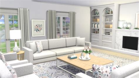 Rvsn X Sp Maxis Match Cc Living Room Set Sims 4 Custom Content
