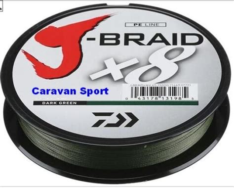 TRECCIATO J BRAID PE X8 150 Mt DAIWA 20 LB MULTIFIBRA 0 16 Mm DARK GREE