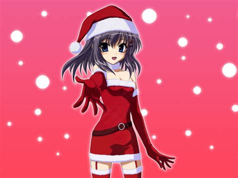 Cute Anime Girl Christmas Wallpapers Hd Pixelstalknet