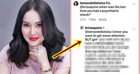 Kris Aquino Fires Back To Basher Posing As Loisa Andalio