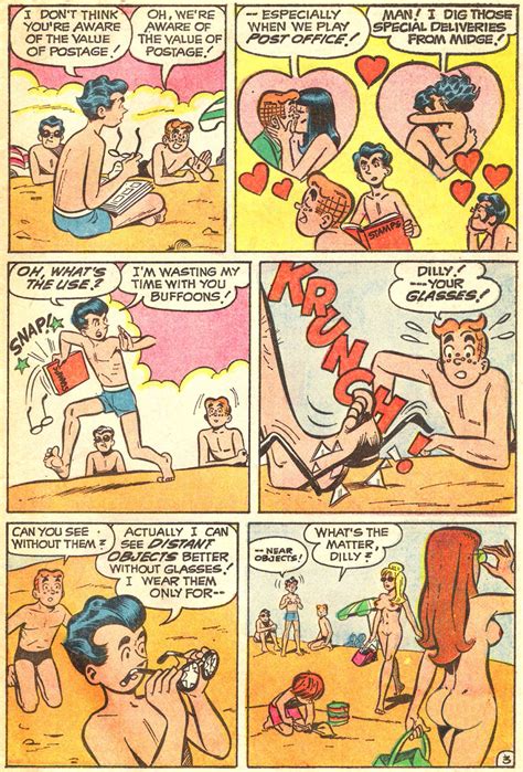 Rule 34 Archie Andrews Archie Comics Beach Breasts Dilton Doiley