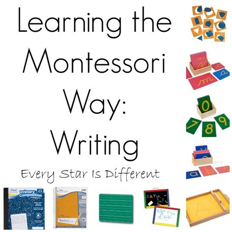 Learning The Montessori Way Writing Every Star Is Different
