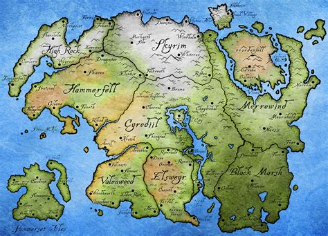 Elder Scrolls World Map