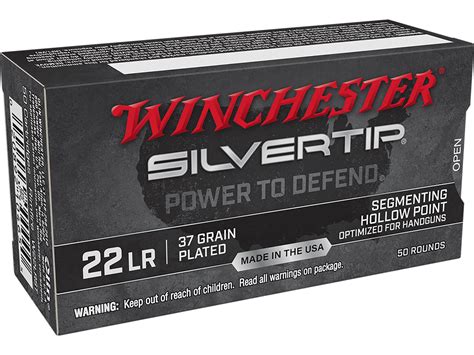 Winchester Silvertip Defense 22lr Ammo 37 Grain Fragmenting Hollow