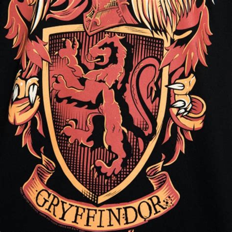 T Shirt Gryffondor Noir Pour Homme Sous Licence Officielle Harry Potter