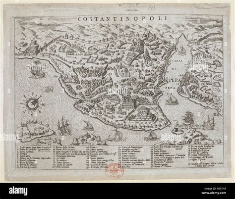 Un Mapa De Constantinopla Constantinopoli Venecia 1567 Fuente