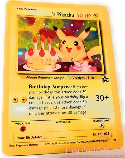 9 Best Happy Birthday Pikachu Card Happy Birthday Fun Birthday