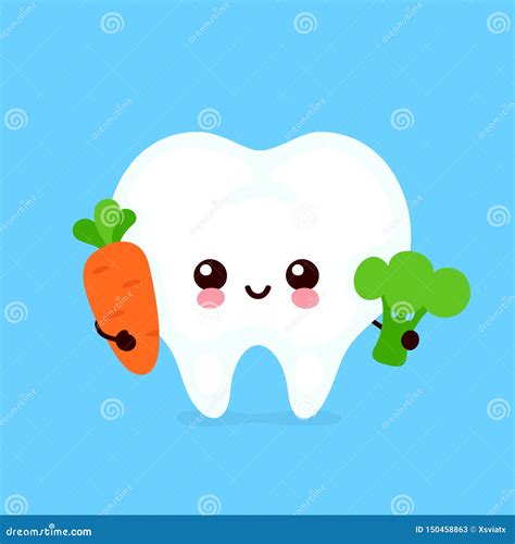 Happy Tooth Vector Illustration 32614732