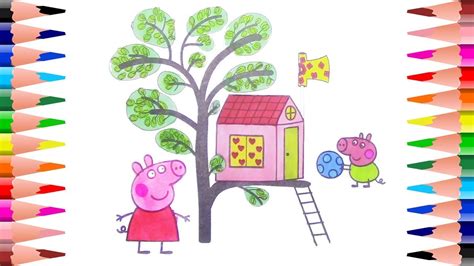 He's a small pig and the little brother of peppa. Painting Peppa Pig and George Pig Coloring Book - Coloring ...