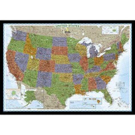 United States Wall Map Ebay