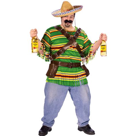 c280p mens mexican tequila party outfit halloween plus fancy dress costume