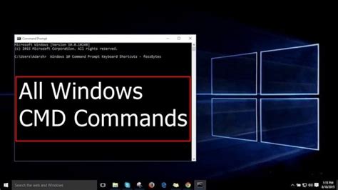 A Z Windows Cmd Commands List Complete List