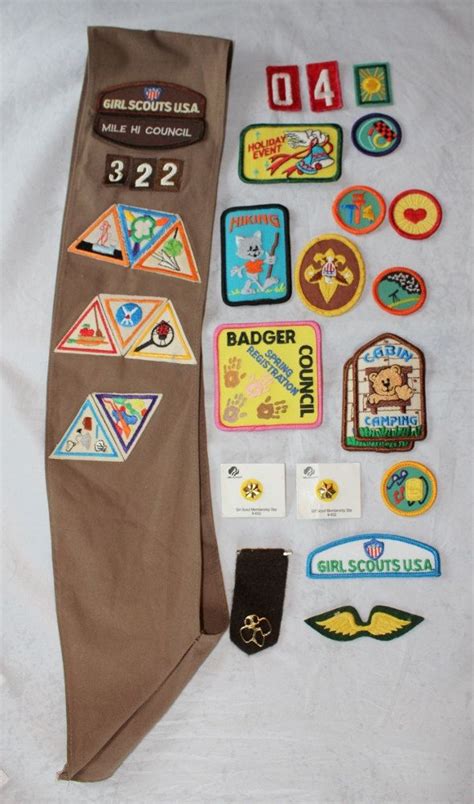 Vintage Collection Of Brownie And Girl Scout Items Inc Etsy Girl