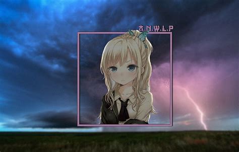 Girl Lightning Anime Beautiful Sky Madskillz Section прочее