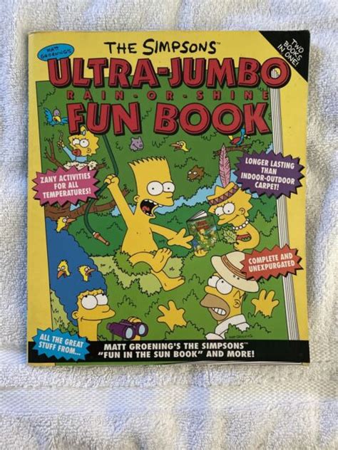 The Simpsons Ser The Simpsons Ultra Jumbo Rain Or Shine Fun Book By Matt Ebay