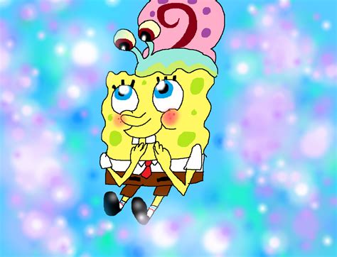 Spongebob And Gary By Purfectprincessgirl On Deviantart