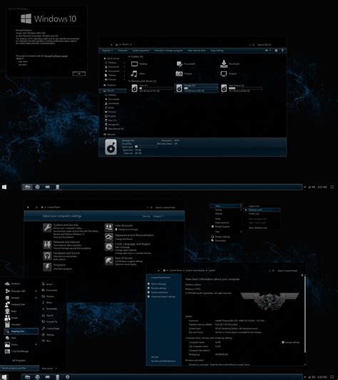The Blue Theme For Windows 10 Anniversary Update By Gsw953onda On