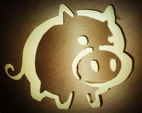 Pig Stencil Flickr Photo Sharing