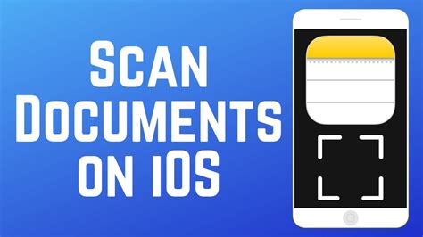 How To Scan Documents With Notes On Iphoneipad Youtube