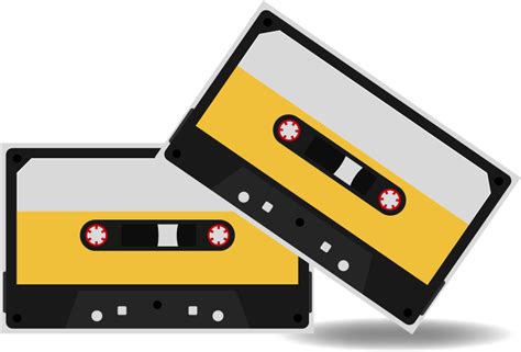 Free Vector Cassette Tape Vectors Cassette Tape Flat Vector Clipart