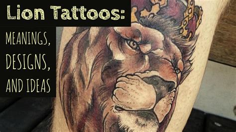 Lion Tattoos Meanings Design Ideas And Where They Look Good Tatring