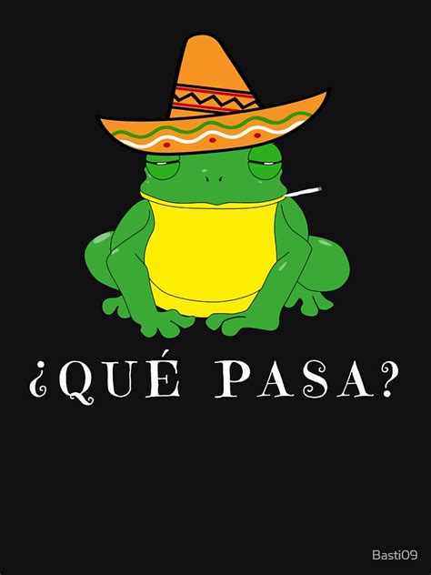 Qué Pasa Funny Mexican Toad With Sombrero Cigarette Joint Frog