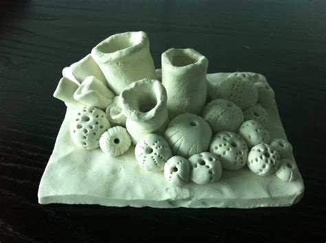 Sea Life Clay Sculpture By Velvetville On Etsy 6500 Coral Reef Art