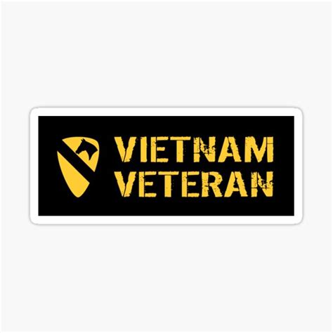 1st Cavalry Division Vietnam Veteran Sticker For Sale By