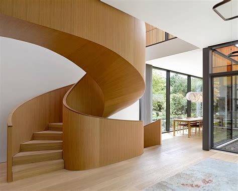 Db Homes On Instagram A Wood Clad Spiral Staircase Unravels