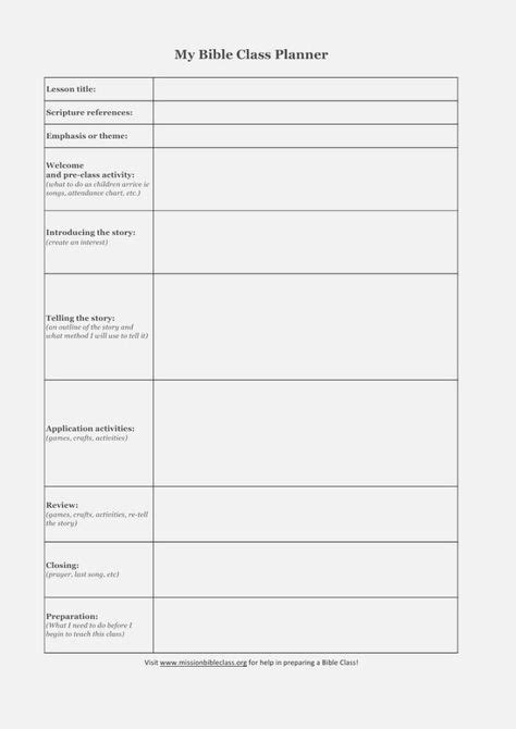 47 Best Of Bible Lesson Plan Template Template Free Printable Bible