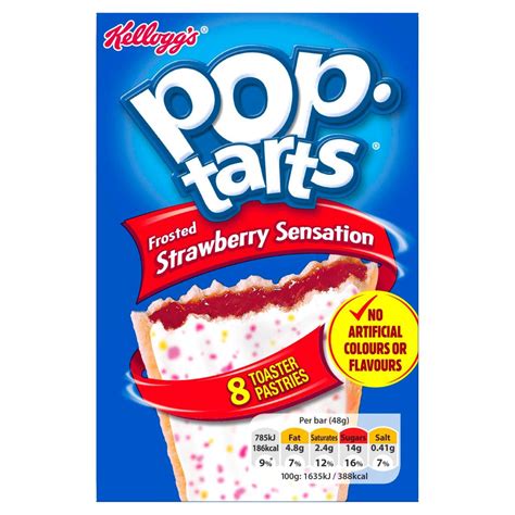 kellogg s pop tarts frosted strawberry sensation 8 x 48g british online